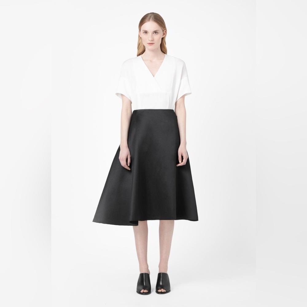 Black COS organza asymmetric skirt 
Size 36, US 6, New Without Tag